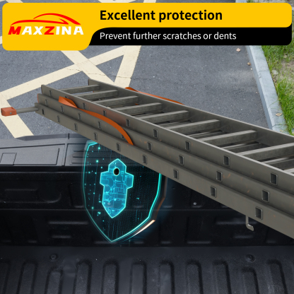 Maxzina Tailgate Molding Cap Cover Compatible with 2021-2025 Ford F150 TPE Tailgate Molding Trim Top Cap Protector Cover for 2024 Ford F-150 Accessories (NOT for Multifunction Tailgate)