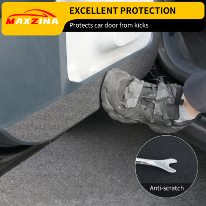 Maxzina Car Door Anti Kick Pads Compatible with 2022-2025 Ford Maverick Side Door Protective Cover Front & Rear TPE Inner Anti-Kick Panel Sticker Trim Protector 4PCS for 2024 Maverick Accessories