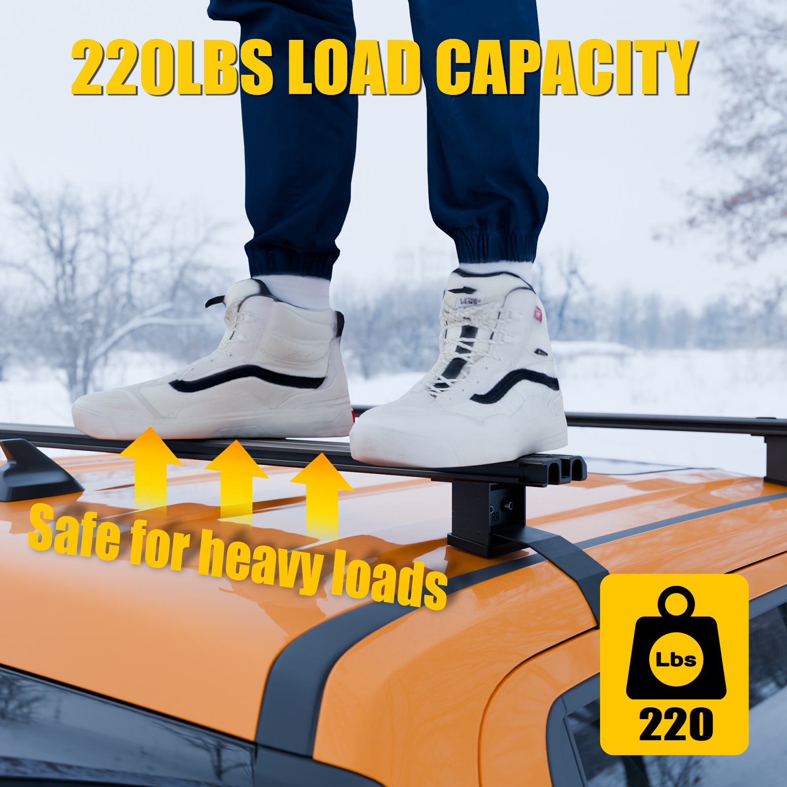 Maxzina 220lbs Roof Rack Cross Bars Compatible with 2022-2025 Ford Maverick 50" Aluminum Alloy T-Slot Truck Crossbar Roof Rack Rails Rooftop Luggage Cargo Carrier for 2024 Maverick Accessories