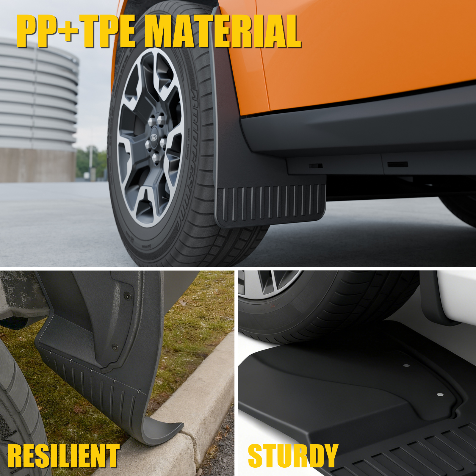 Maxzina Mud Flaps Compatible with 2022-2025 2026 Ford Maverick (Not for Lobo) Mud Guards Extra Large Version Front & Rear No Drilling 4PCS Splash Guards All Weather Protection Accessories