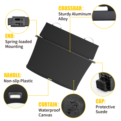 Maxzina Cargo Cover Compatible with 2023-2025 2026 Honda Pilot Rear Trunk Cover Cargo Retractable Security Shade Shield Lid for 2024 Pilot Accessories