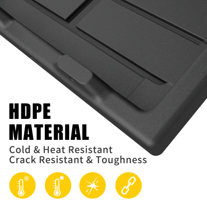 Maxzina Slide-Out Truck Bed Cargo Tray Compatible with Chevy Colorado Jeep Gladiator Toyota Tacoma Nissan Frontier Ford Ranger Honda Ridgeline HDPE Trolley System Accessories (4.8FT+ Bed ONLY)