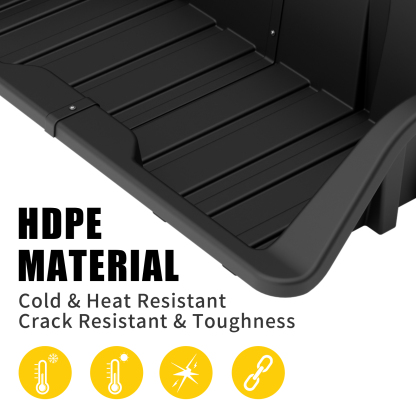 Maxzina Truck Ford F150 Super Duty Chevy Silverado GMC Sierra Dodge Ram Toyota Tundra Nissan Titan HDPE Tailgate Tray Accessories (4.8FT+ Width Bed)