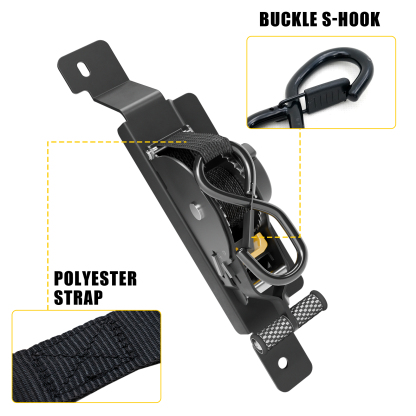 Maxzina Retractable Ratchet Straps Compatible with 2020-2025 2026 Jeep Gladiator JT Retracting Straps Auto Retract Securing Strap Tie Down System 2PCS for 2024 Gladiator Accessories