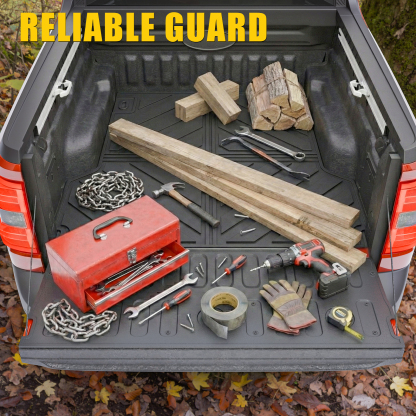 Maxzina Truck Bed Mat Compatible with 2022 2023 2024 2025 2026 Ford Maverick Bed Liner Protector Tailgate Protector Cargo Mat TPE Cargo Linder for Ford Maverick Accessories