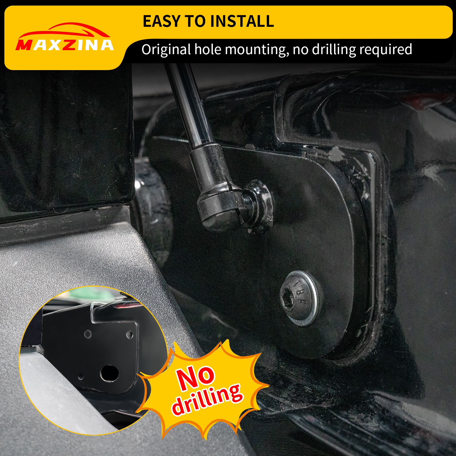 Maxzina 2022 2023 2024 2025 Ford Maverick Tailgate Assist Tailgate Slow-Drop Accessories Tail Gate Shock Damper