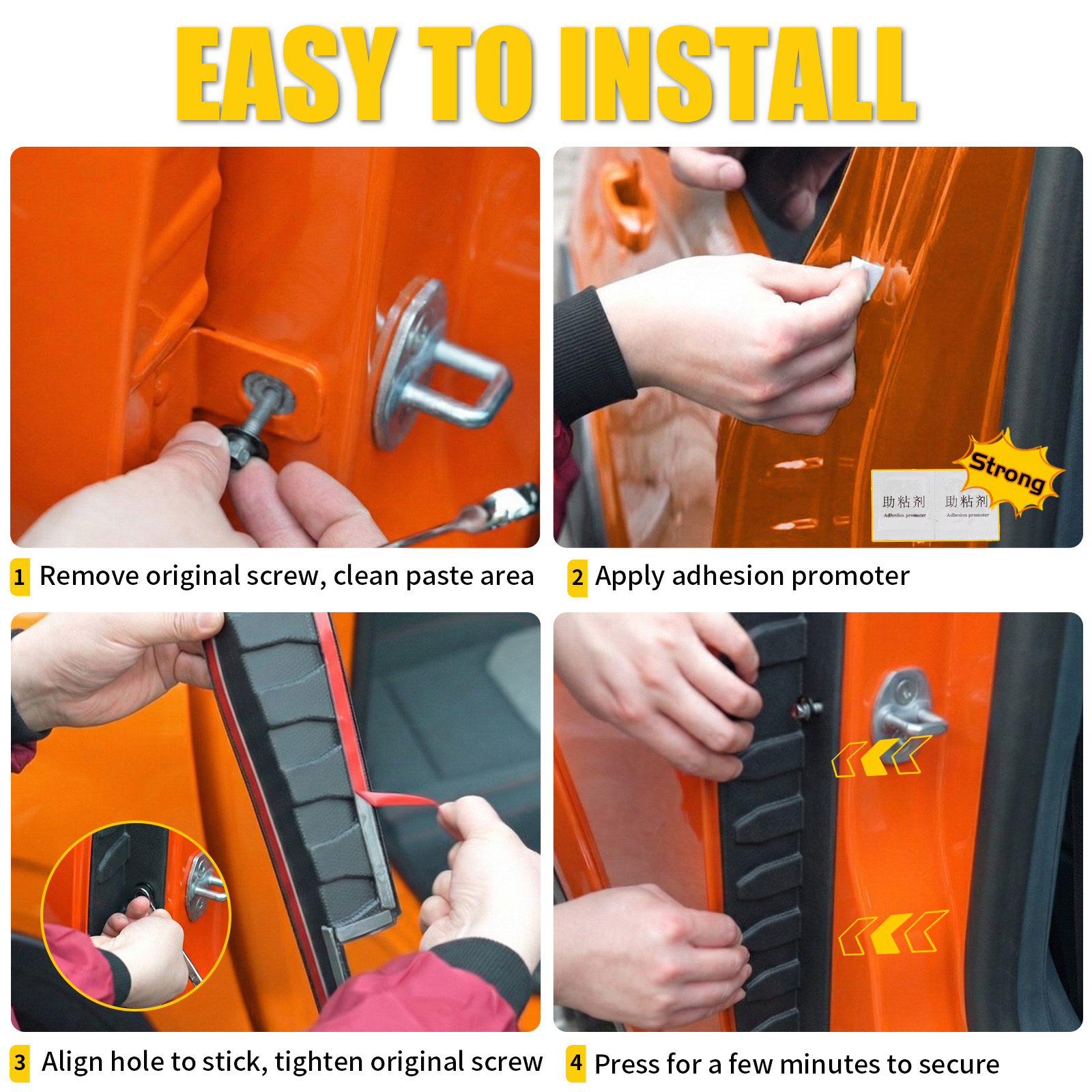 Maxzina Rear Door Edge Protectors Compatible with 2022-2025 2026 Ford Maverick TPE Rear Door Windshield Seal Strips