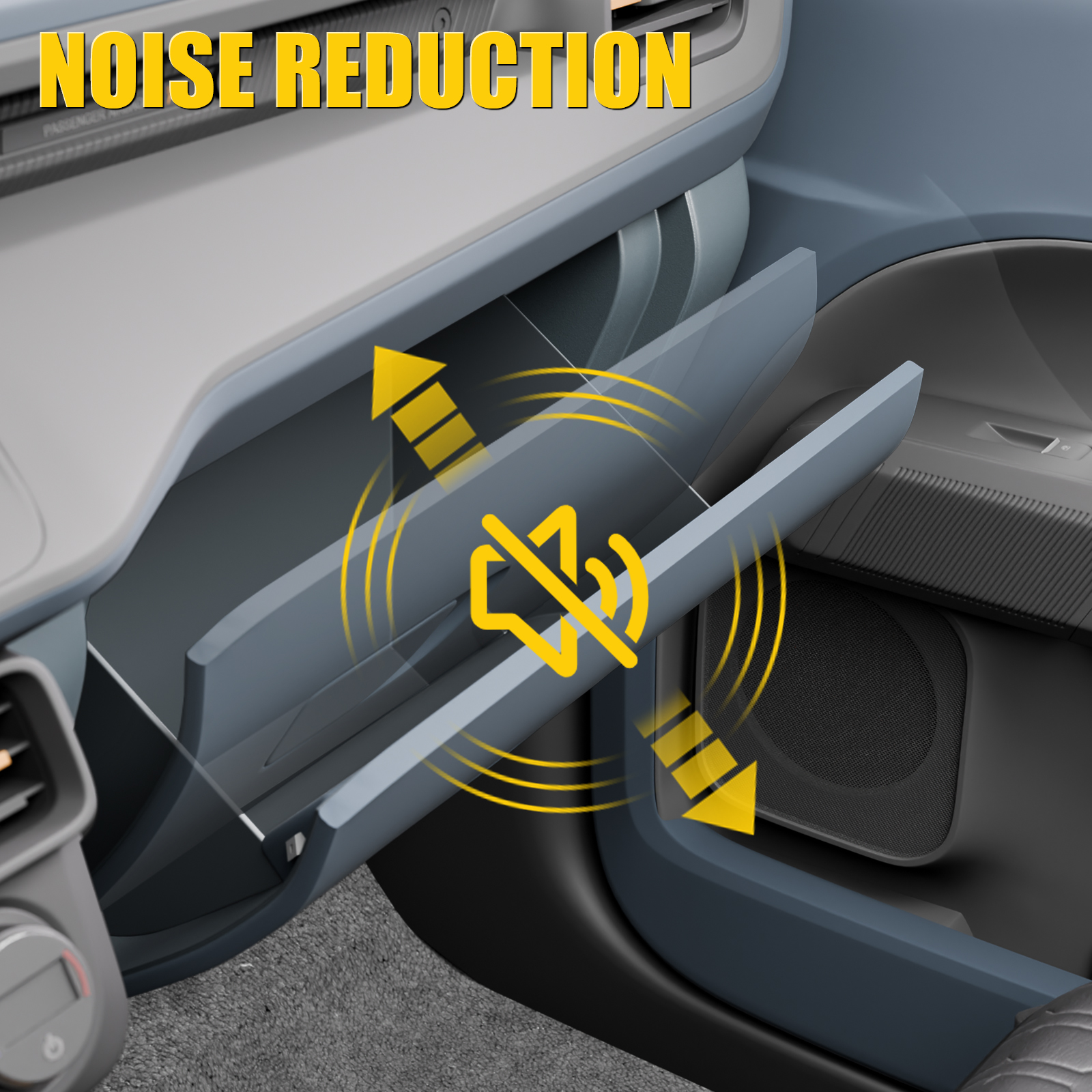 Maxzina Car Glove Box Soft Open Damper Compatible with 2022-2025 2026 Ford Maverick Passenger Side Glove Box Support Damper Release Shock Support Stop for 2024 Maverick Accessories