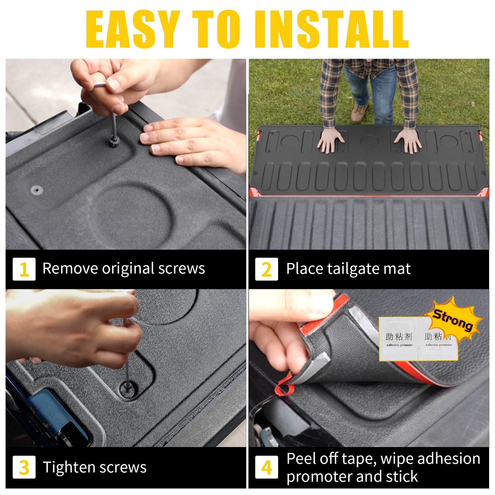 Maxzina Truck Bed Mat Compatible with 2022 2023 2024 2025 2026 Ford Maverick Bed Liner Protector Tailgate Protector Cargo Mat TPE Cargo Linder for Ford Maverick Accessories