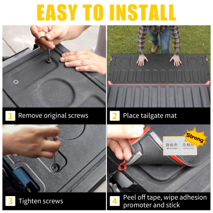 Maxzina Truck Bed Mat Compatible with 2022 2023 2024 2025 2026 Ford Maverick Bed Liner Protector Tailgate Protector Cargo Mat TPE Cargo Linder for Ford Maverick Accessories