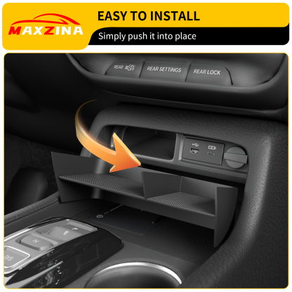 Maxzina Center Console Insert Divider Compatible with 2023-2025 Honda Pilot 2026 Passport Front Center Console Organizer Double Layer Three Compartment Storage Tray for 2024 Pilot Accessories