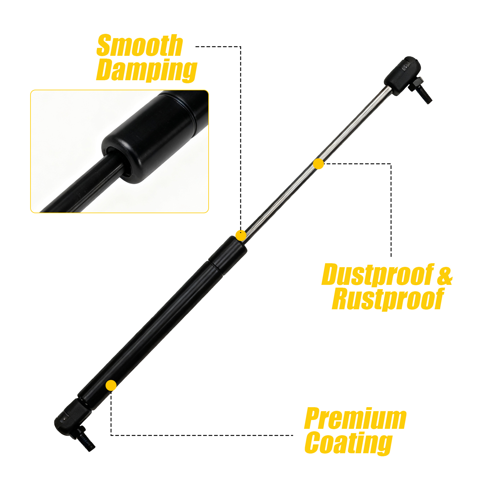 Maxzina Hood Lift Supports Compatible with 2022-2025 Ford Maverick Gasline Front Hood Bonnet Shock Struts Gas Springs Shocks for 2024 Ford Maverick Accessories