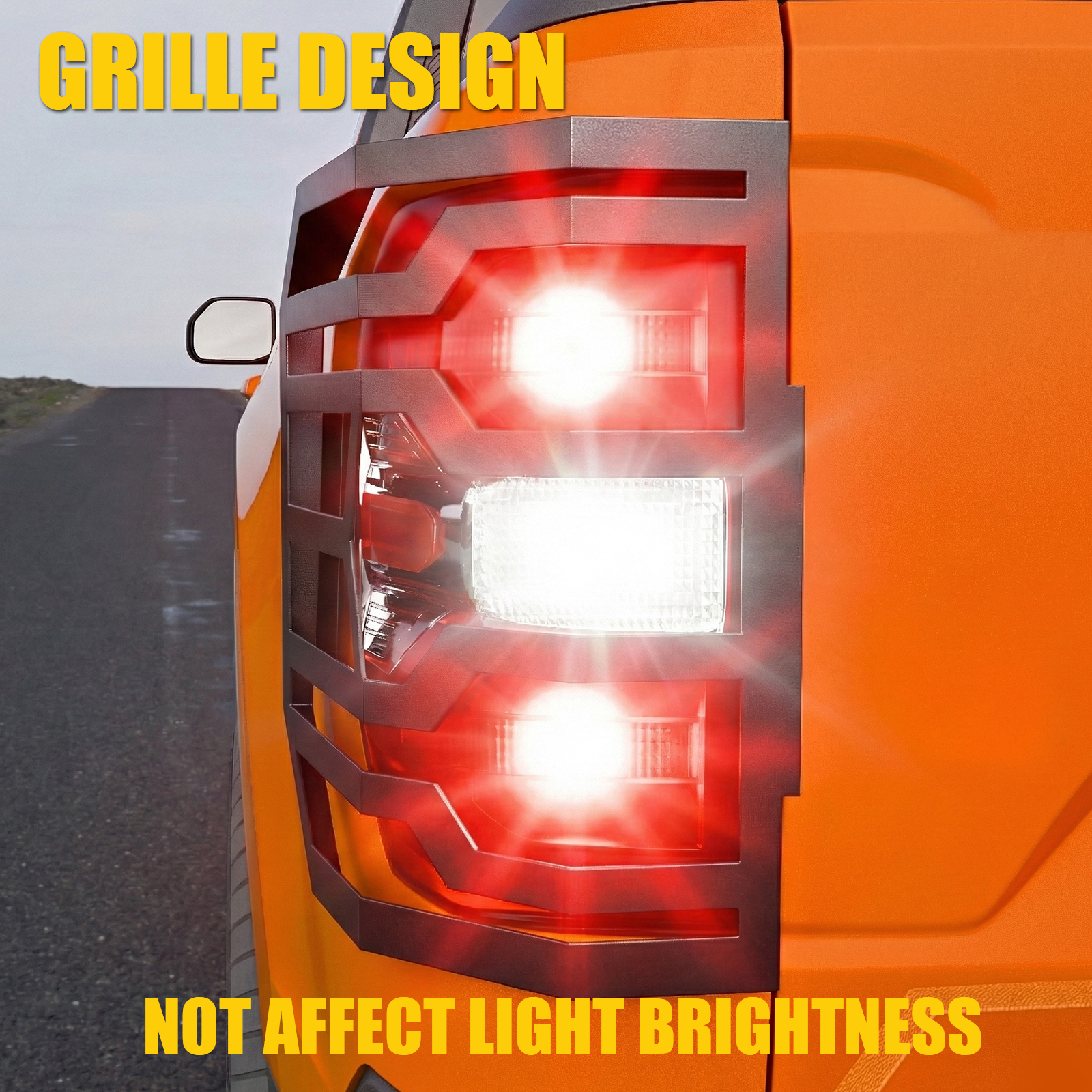 Maxzina Tail Light Guards Compatible with 2022-2025 2026 Ford Maverick Tail Light Covers Carbon Steel Rear Taillight Grille Protectors for 2024 Maverick Accessories (2PCS)