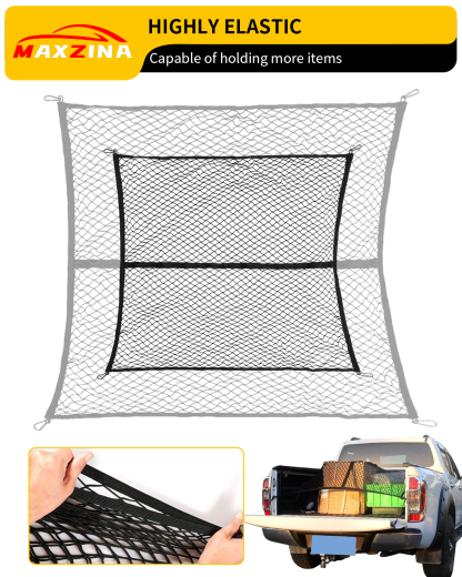 Maxzina 2022 2023 2024 2025 Ford Maverick Cargo Net Truck Storage Net (4'x 4')