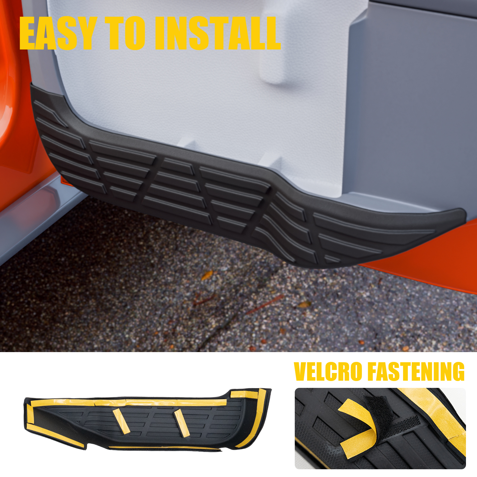 Maxzina Car Door Anti Kick Pads Compatible with 2022-2025 Ford Maverick (Not for 2026) Side Door Protective Cover Front & Rear TPE Inner Anti-Kick Panel Sticker Trim Protector 4PCS for 2024 Maverick Accessories