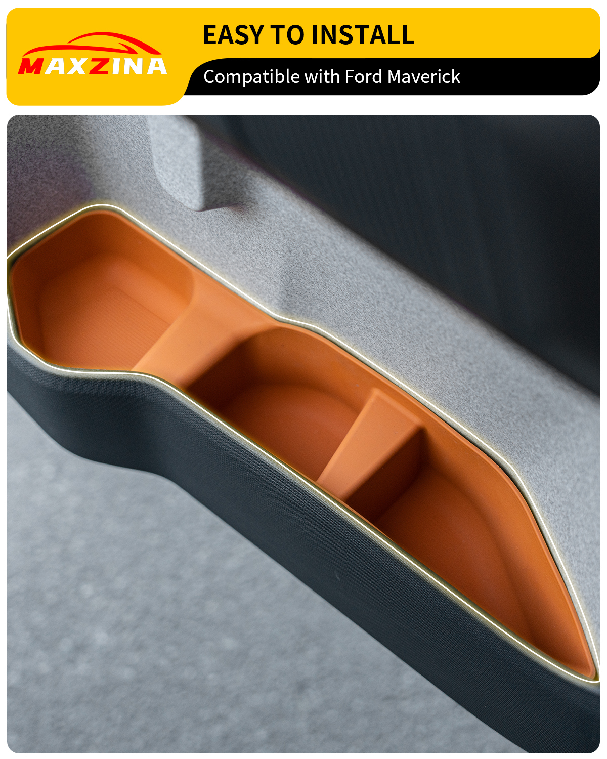 Maxzina 2022-2025 Ford Maverick Door Side Storage Tray Front & Rear 4PCS