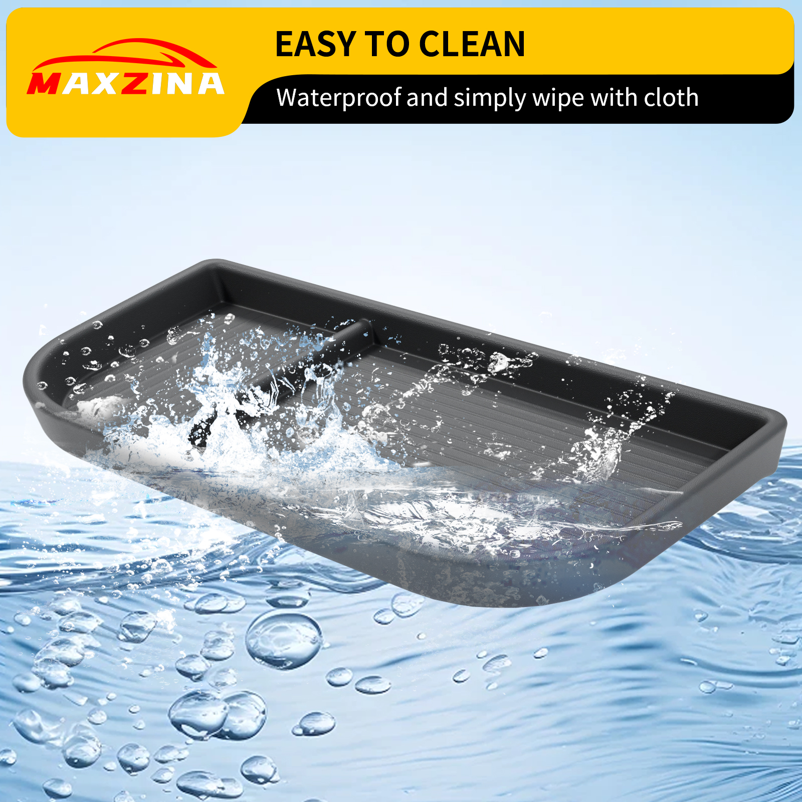 Maxzina Dashboard Storage Organizer for 2025 Ford Maverick Silicone Dash Insert Tray Behind Screen Dashboard Storage Box