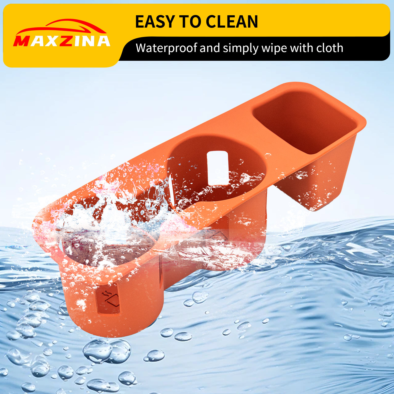 Maxzina 2022 2023 2024 2025 Ford Maverick Cup holder Silicone Insert Center Console Cup Holder Silicone Black Bottle Holder Interior Decoration