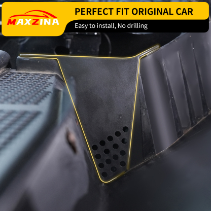 Maxzina Hood Water Barrier Compatible with 2022-2025 Ford Maverick Hood Water Drain Grille Front Trunk Water Channel Debris Filter Anti Clogging Grid 2PCS