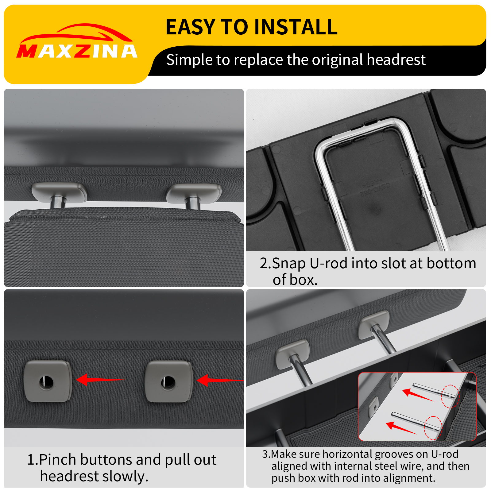 Maxzina Front Center Seat Headrest Organizer Compatible with 2011-2025 Ford F150 F250 F350 F450 F550 F650 (Only for Jump Seat Console) Coin Container Storage Box with Non-Slip Silicone Pad