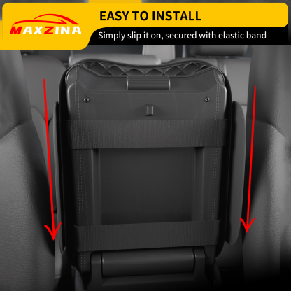 Maxzina Armrest Cover Compatible with 2023-2025 Honda Pilot & 2024-2026 Ridgeline & 2024-2026 Passport Center Console Cover PU Leather Waterproof Car Armrest Seat Box Pad