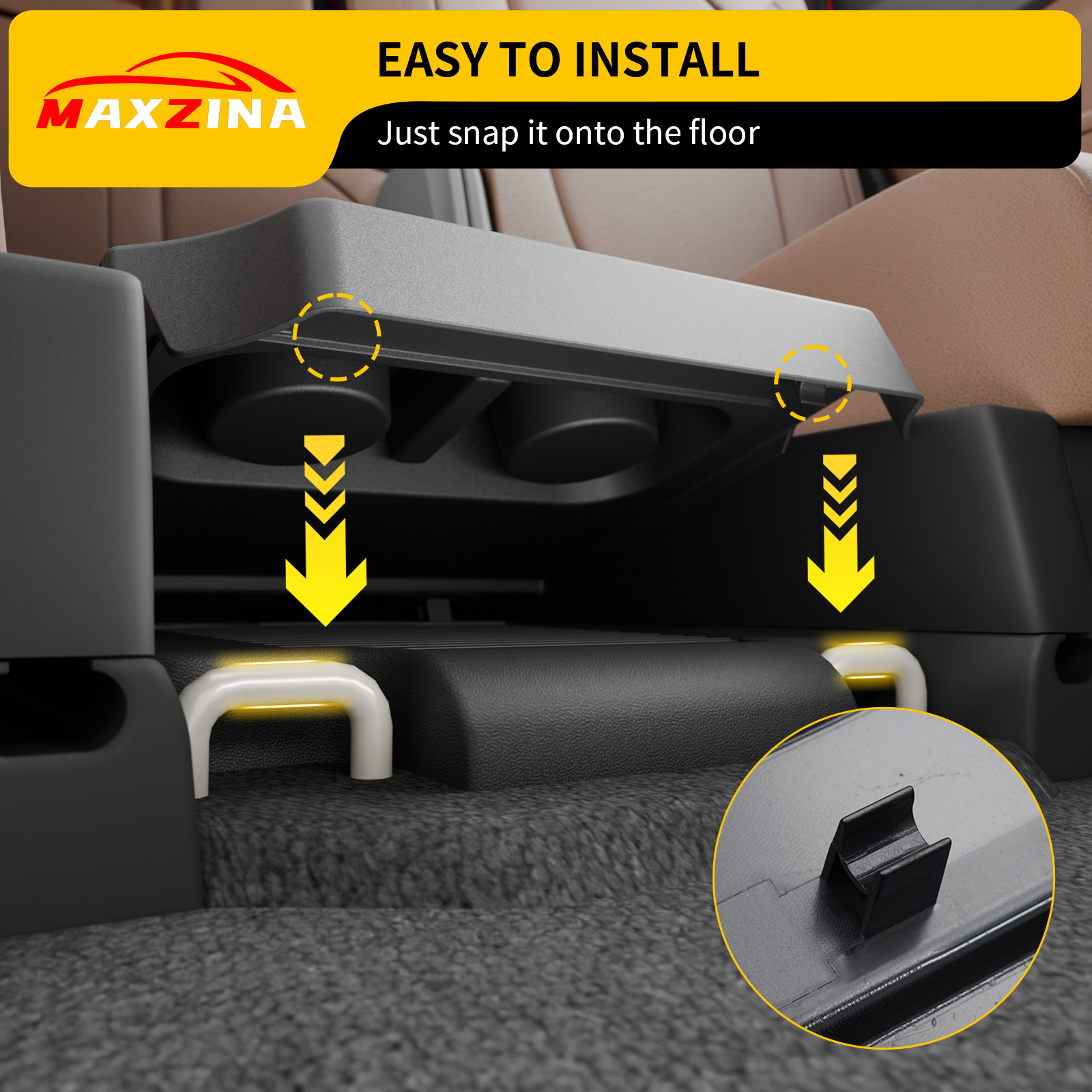 Maxzina Rear Middle Seat Cover Compatible with 2023-2025 Honda Pilot 8 Passenger Rear Middle Floor Cover Second Row Removable Seat Replacement Cap Lid for 2020-2024 Acura MDX 7 Passenger Accessories