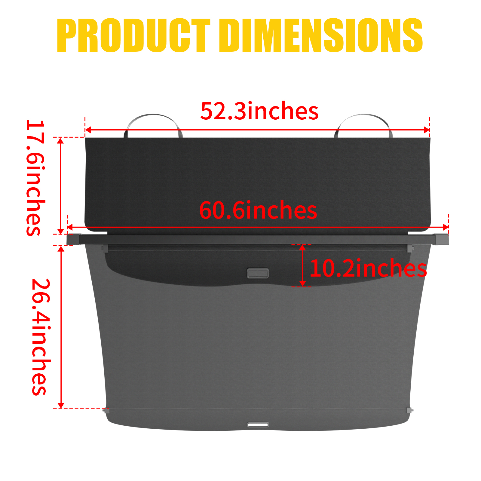 Maxzina Cargo Cover Compatible with 2023-2025 2026 Honda Pilot Rear Trunk Cover Cargo Retractable Security Shade Shield Lid for 2024 Pilot Accessories