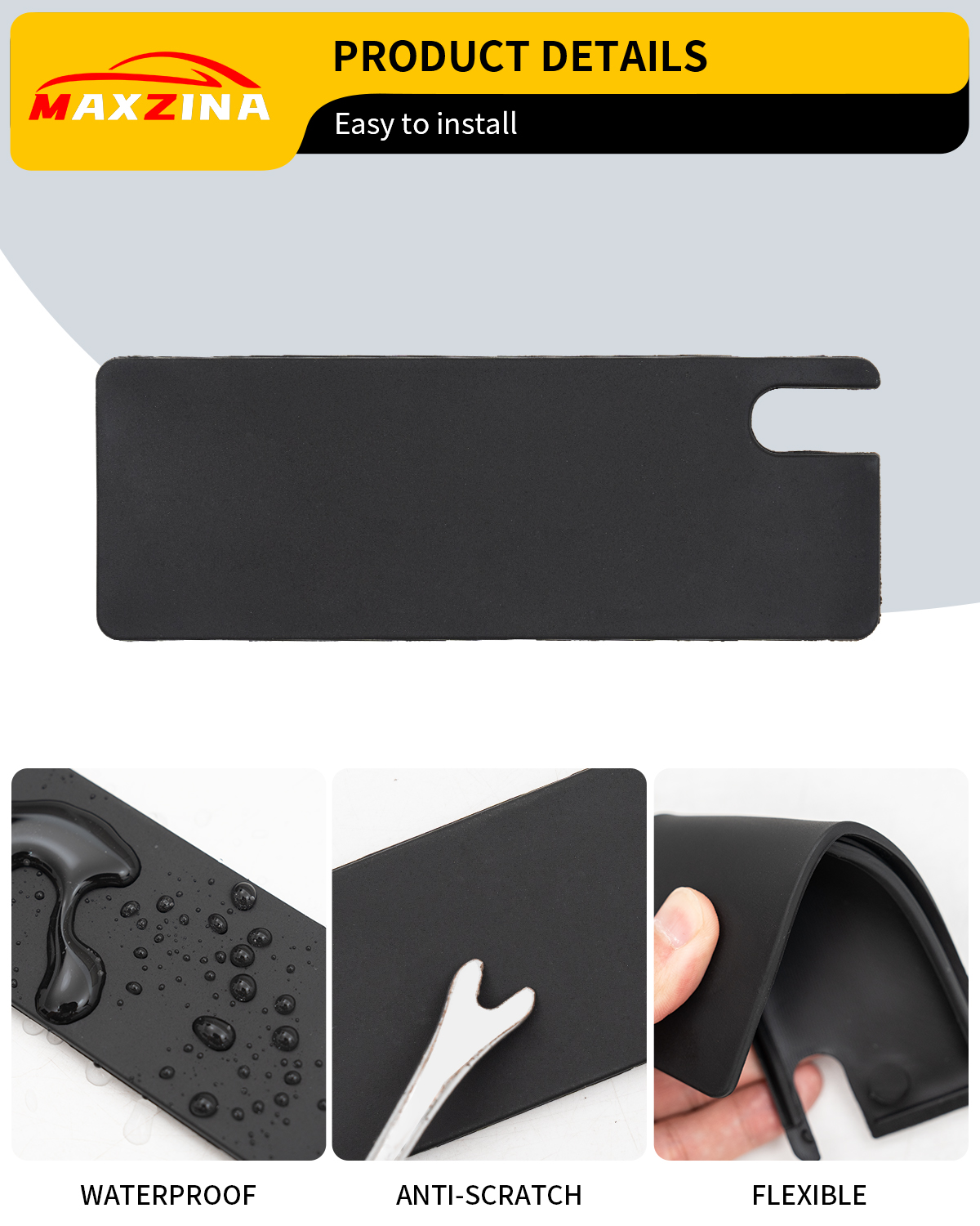 Maxzina 2022 2023 2024 2025 Ford Maverick Tailgate Hole Cover TPE Protector