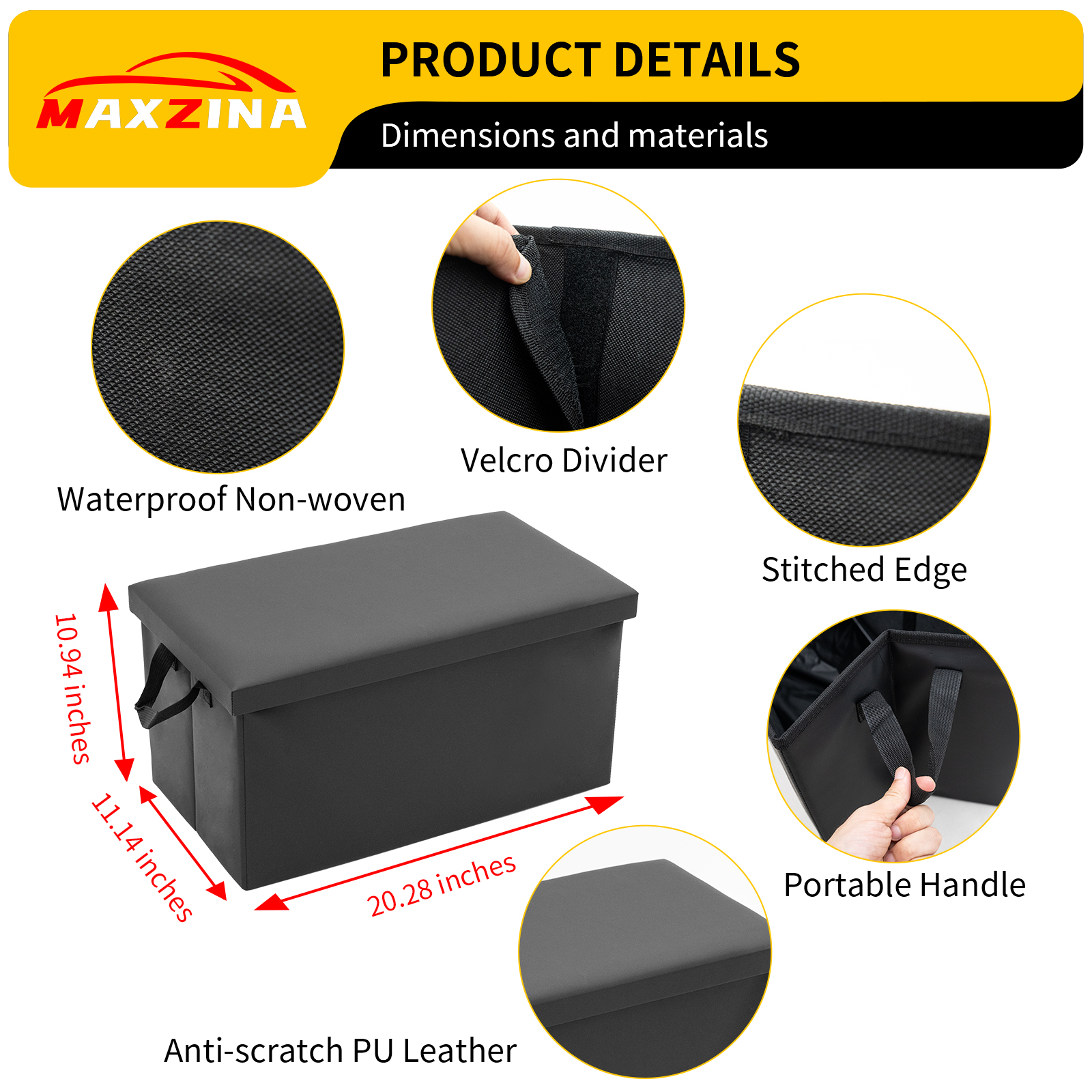 Maxzina Seat Aisle Storage Box Compatible with 2020-2025 2026 Ford Explorer Rear Car Seat Organizer Foldable Backseat Console Organizer 2nd Row Travel Storage Box for 2025 Explorer 6 Seats Accessories