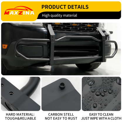 Maxzina Bull Bar Compatible with 2022-2024 Ford Maverick XLT (Not for 2025 2026) Front Bumper Carbon Steel Bolt-On Grill Bar Bumper Grille Brash Gurad