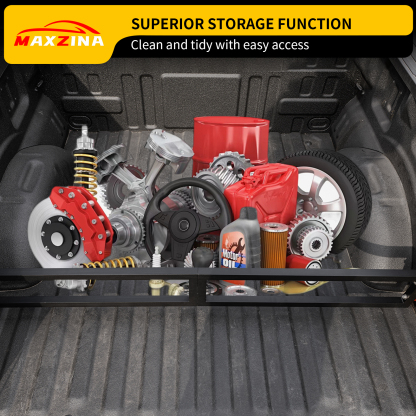 Maxzina Truck Bed Divider Compatible with 2024 2025 Ford F150 Cargo Divider Trunk Organizer Aluminum Alloy Luggage Divider Replacement