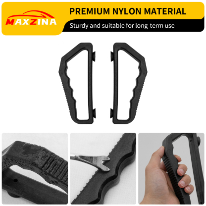 Maxzina Tailgate Grab Handle Compatible with 2015-2025 Ford F150 Tailgate Lift Assist Handle Auxiliary Step Grip Truck Bed Cargo Tie Down Point Nylon Versatile Assembly 2PCS