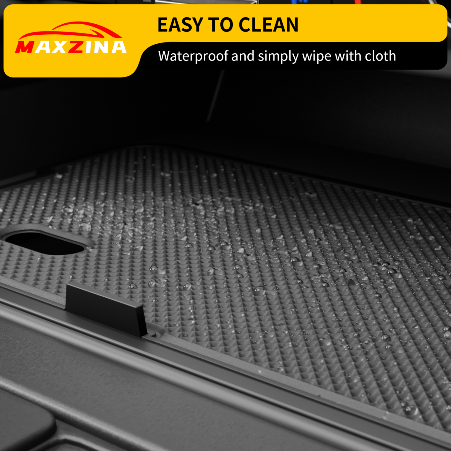 Maxzina Center Console Compartment Cover Compatible with 2021-2025 F150 & 2022-2025 F150 Lightning XLT Gear Shifter Front Hidden Pocket Lid with 3 USB Hole Secret Panel (Open Pocket W/O Lid ONLY)