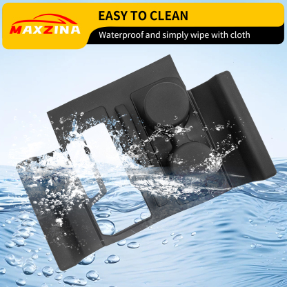 Maxzina Gear Shift Panel Tray Compatible with 2021-2025 Ford F150 Center Console Storage Gear Shifter Organizer with Cup Holder Insert for 2024 F-150 Accessories (40/Console/40 with Shift Knob ONLY)