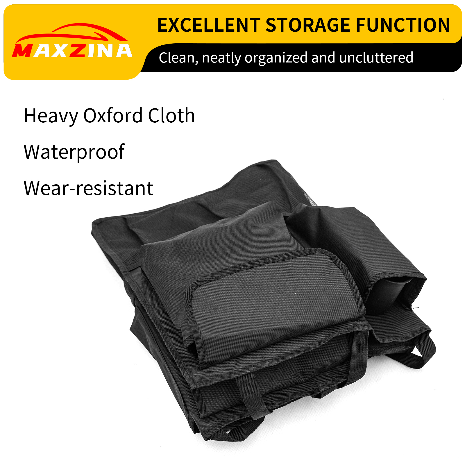 Maxzina Car Trunk Organizer Compatible with 2023-2025 Pilot Backseat Hanging Organizer Collapsible Oxford Cloth Car Storage Bag with 9 Pockets