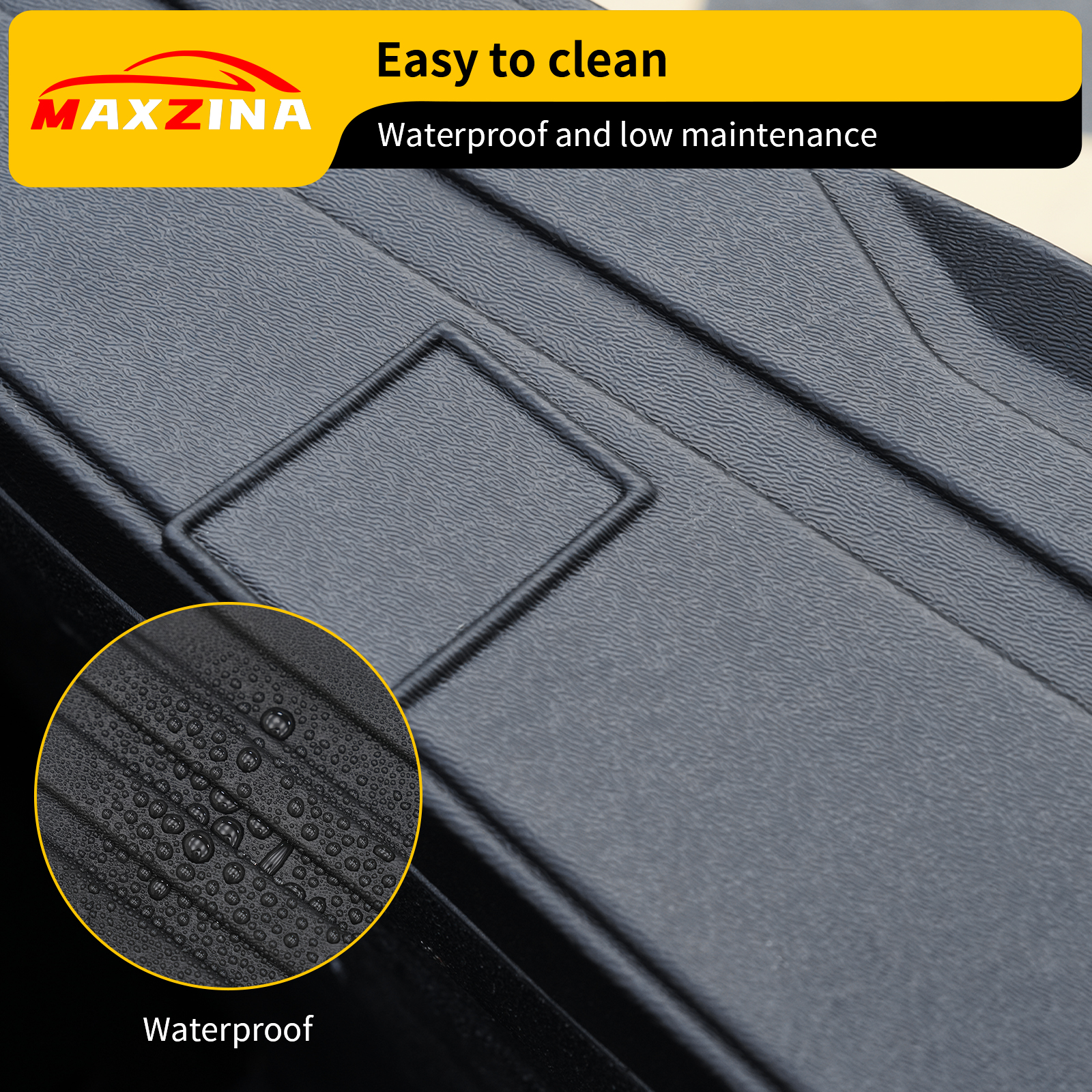 Maxzina Tailgate Molding Cap Cover Compatible with 2021-2025 Ford F150 TPE Tailgate Molding Trim Top Cap Protector Cover for 2024 Ford F-150 Accessories (NOT for Multifunction Tailgate)