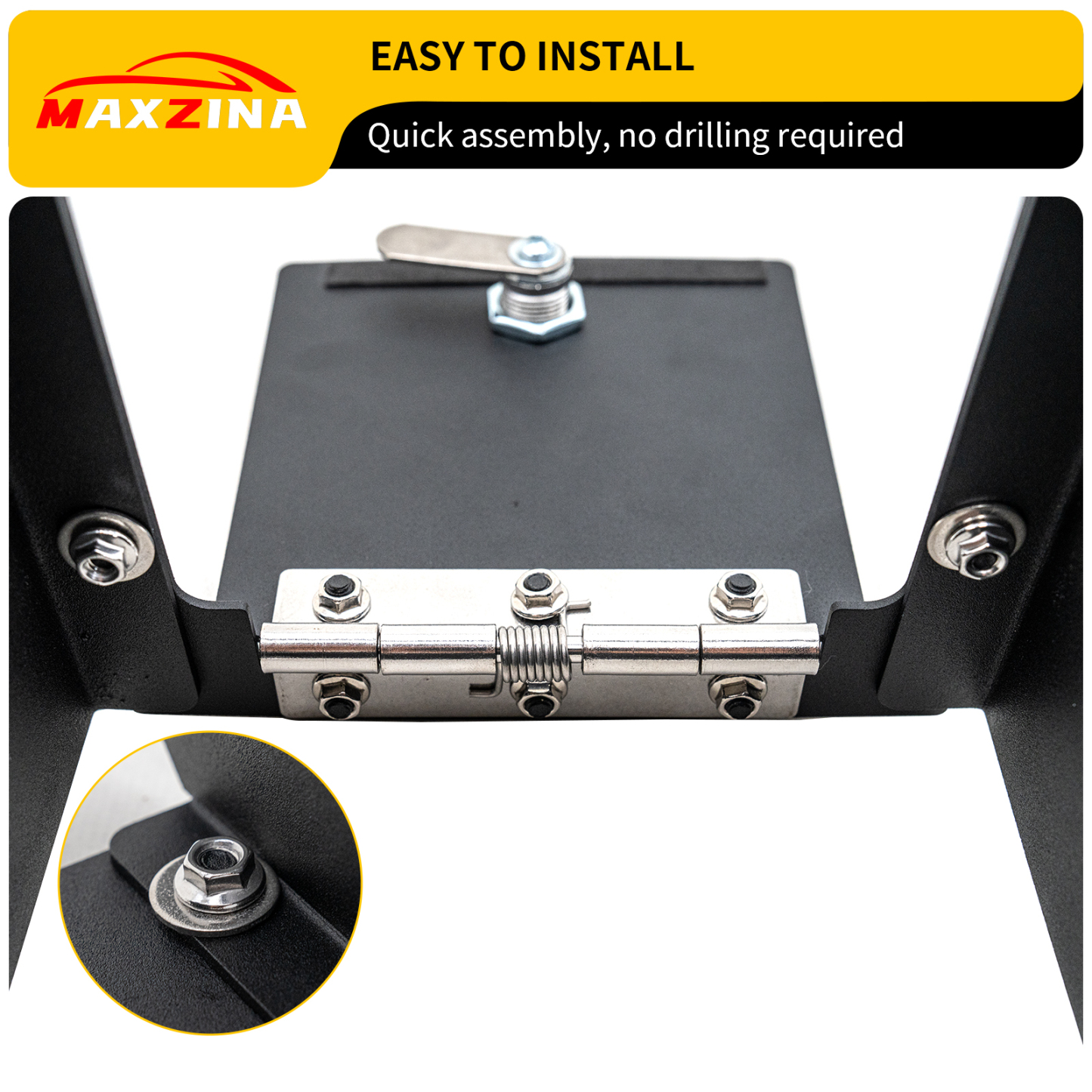 Maxzina Center Console Safe Lock Box Compatible with 2022-2025 Ford Maverick Armrest Security Organizer Center Console Safe Vault Lockbox with 3 Digit Combo Password