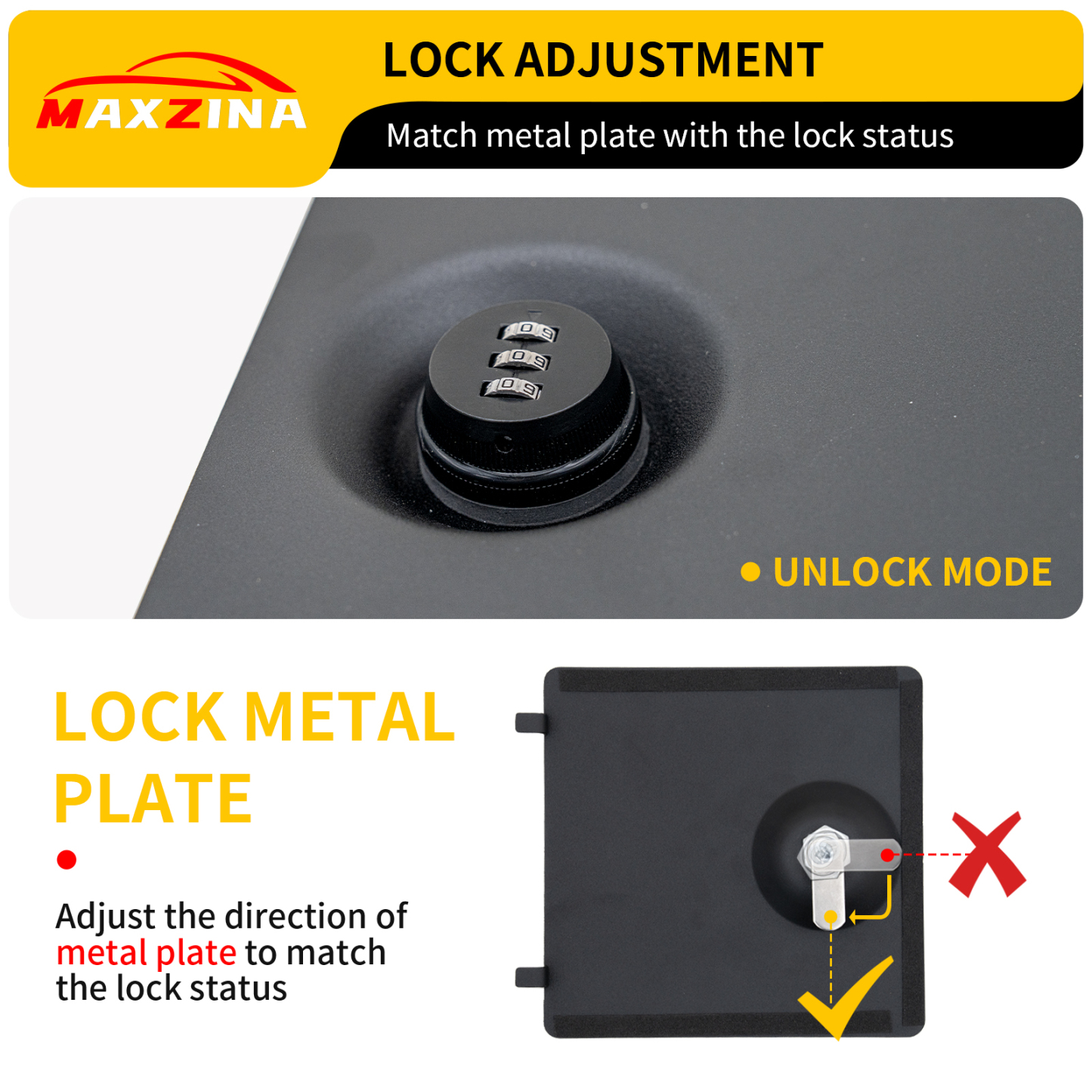 Maxzina Truck Security Lock Cover Compatible with 2024 2025 Ford F150 Code Locking Security Lid Bed Storage Bin Side Cover with Code Lock for 2024 F-150 Accessories