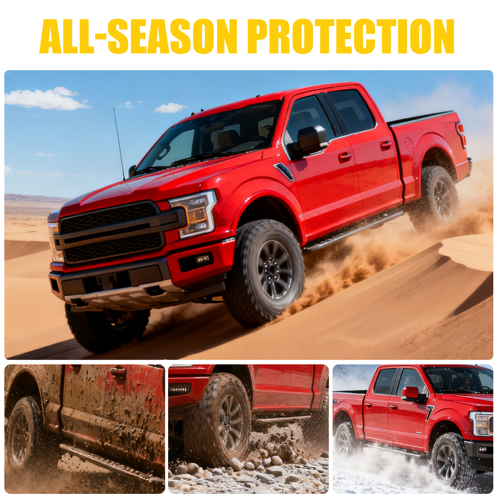 Maxzina Front Skid Plate Compatible with 2021-2025 Ford F150 3.5L EcoBoost V6 4WD Supercrew Heavy Duty Aluminum Front Engine Splash Guard Underbody Protection for 2024 F-150 Accessories