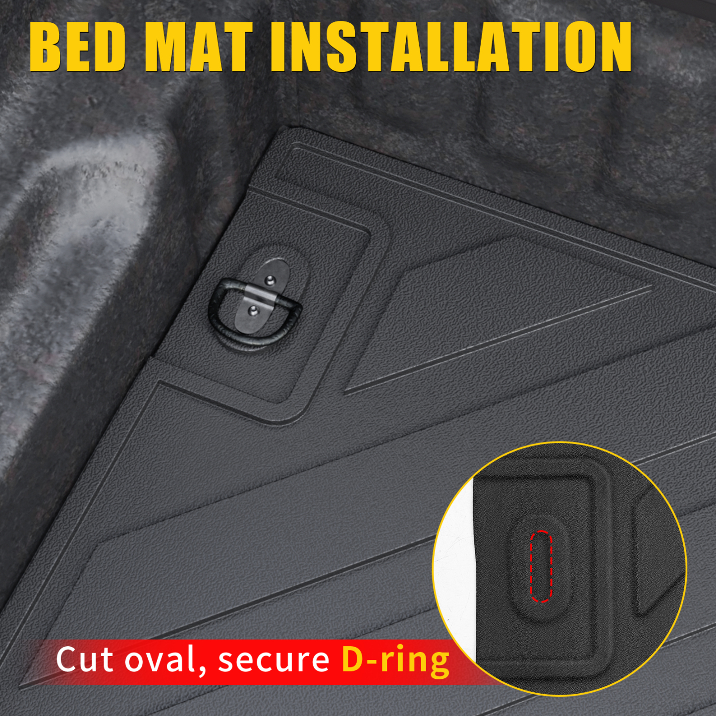 Maxzina Truck Bed Mat Compatible with 2022 2023 2024 2025 2026 Ford Maverick Bed Liner Protector Tailgate Protector Cargo Mat TPE Cargo Linder for Ford Maverick Accessories