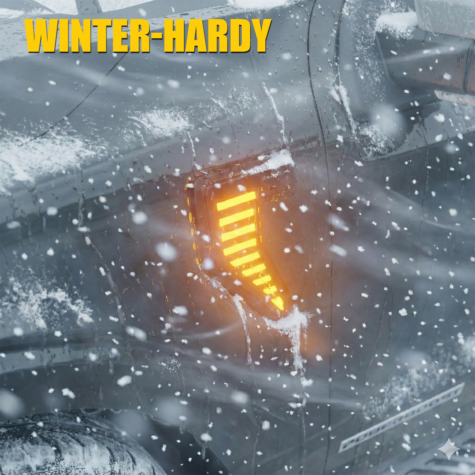 Maxzina Side Marker Lights Compatible with 2024-2025 Ford F150 Side Marker Lamps Plug-and-Play ABS Plastic Housing Waterproof LED Lights Auxiliary Lamps for F-150 Accessories