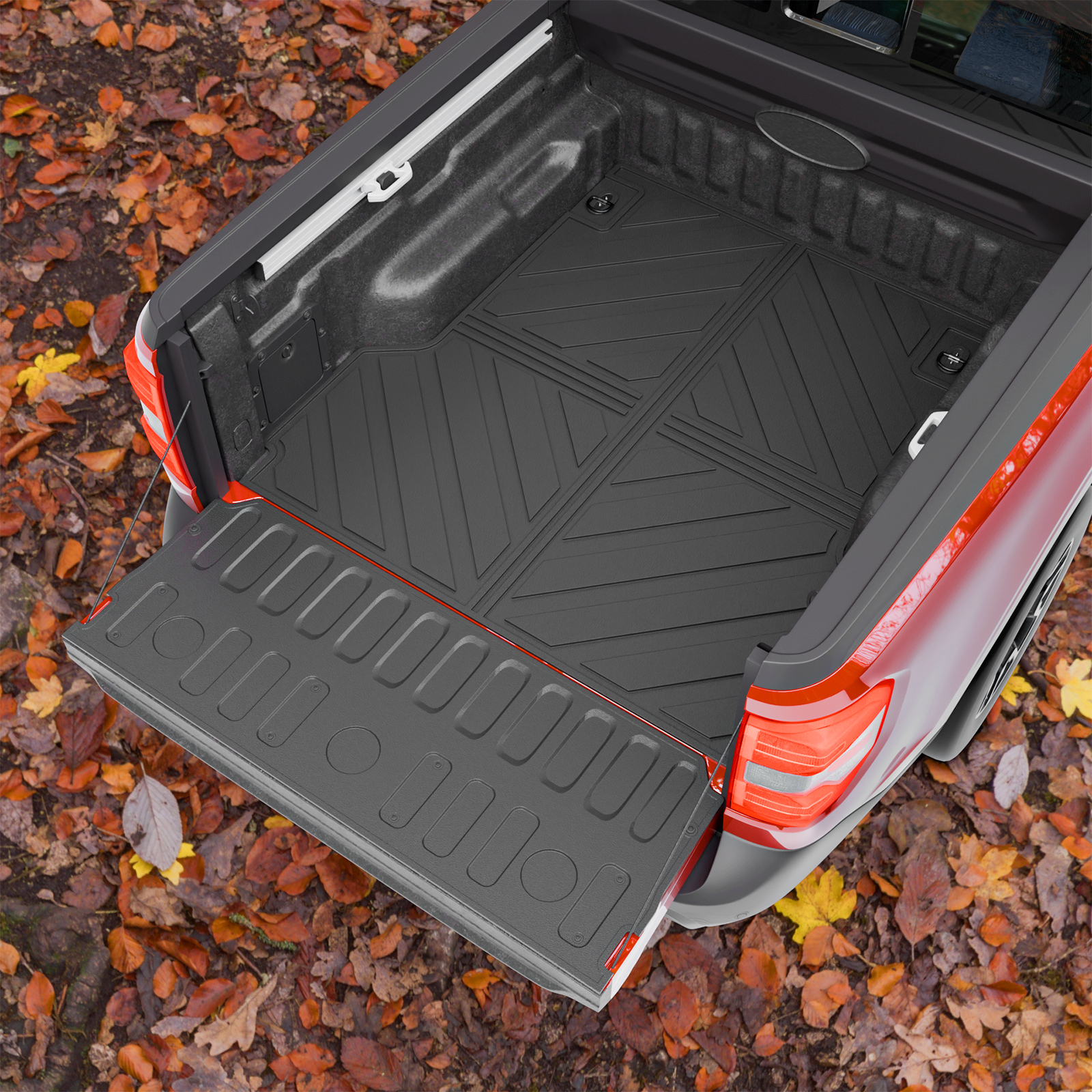 Maxzina Truck Bed Mat Compatible with 2022 2023 2024 2025 2026 Ford Maverick Bed Liner Protector Tailgate Protector Cargo Mat TPE Cargo Linder for Ford Maverick Accessories