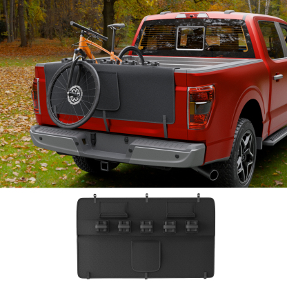 Maxzina 55'' Tailgate Pad for Mountain Bike Truck Tailgate Cover Widen Hold Up to Five Bicycles with 2 Tool Pockets Non-Slip Waterproof Protection Transport Pad Truck Pickup Accessories