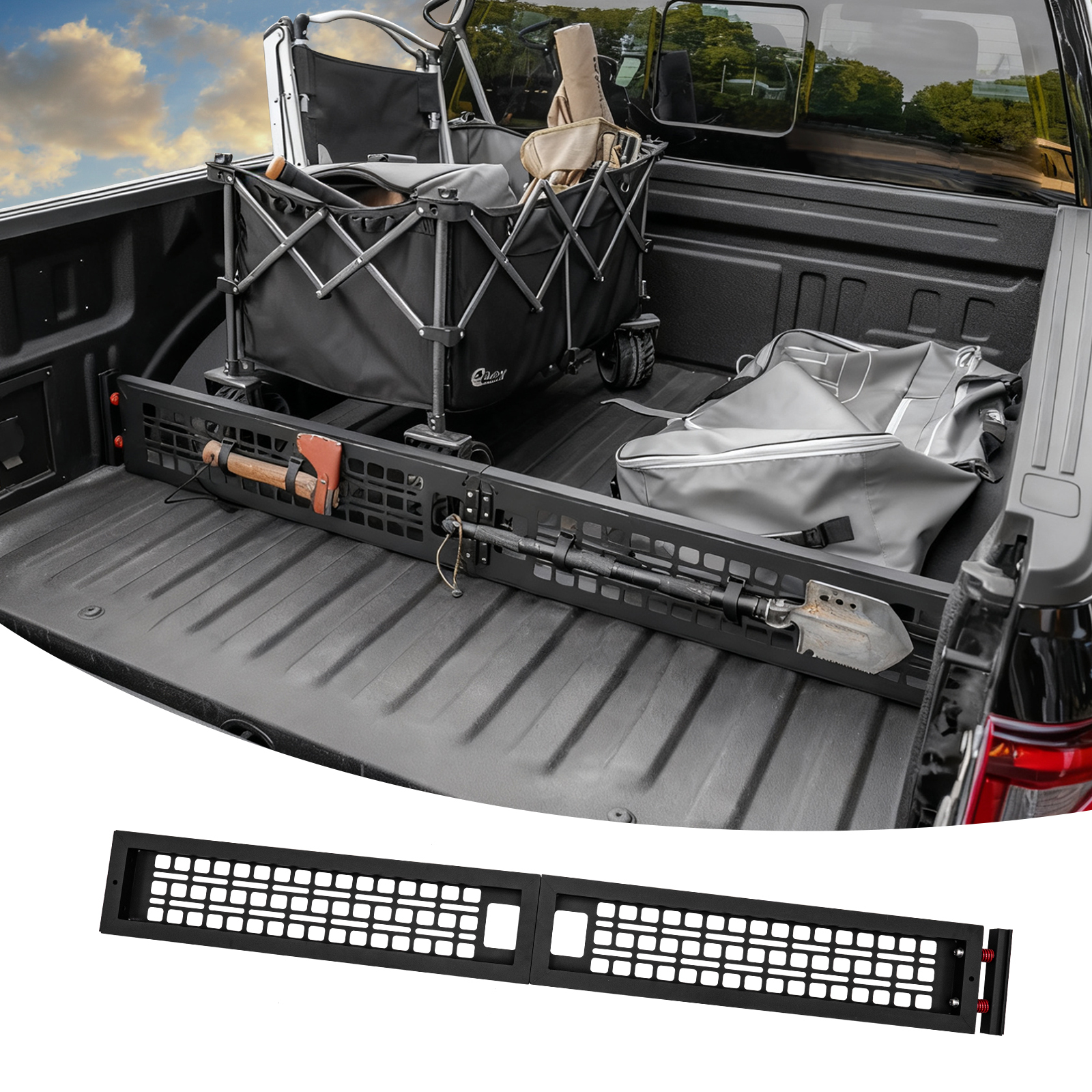 Maxzina Truck Bed Divider Compatible with 2024 2025 Ford F150 Cargo Di