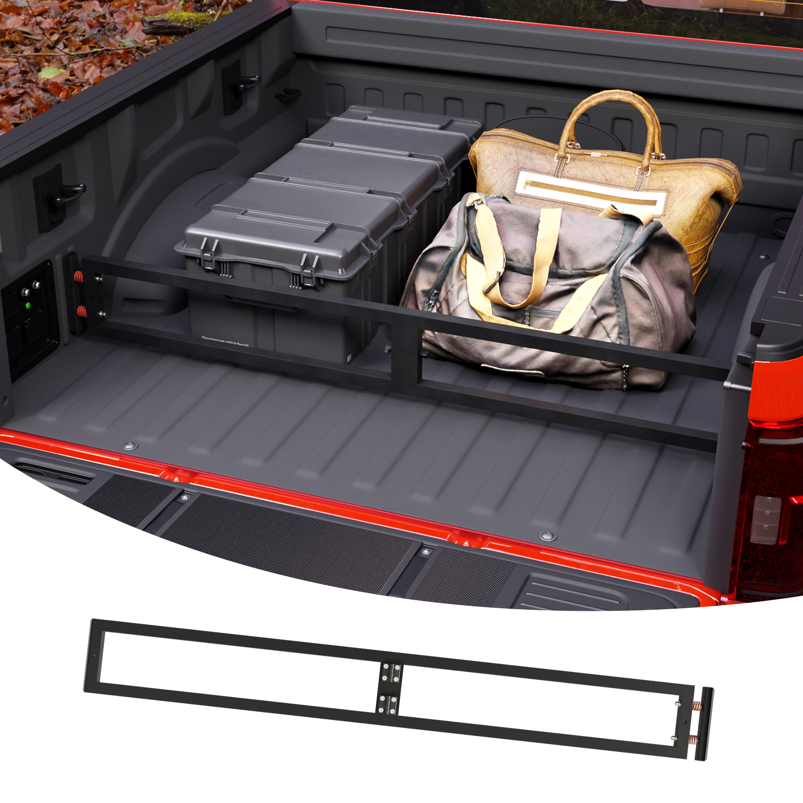 Maxzina Truck Bed Divider Compatible with 2024 2025 Ford F150 Cargo Di