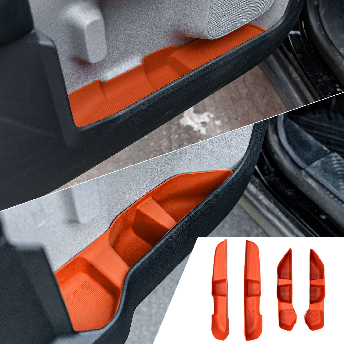 Maxzina 2022-2025 Ford Maverick Door Side Storage Tray Front & Rear 4PCS