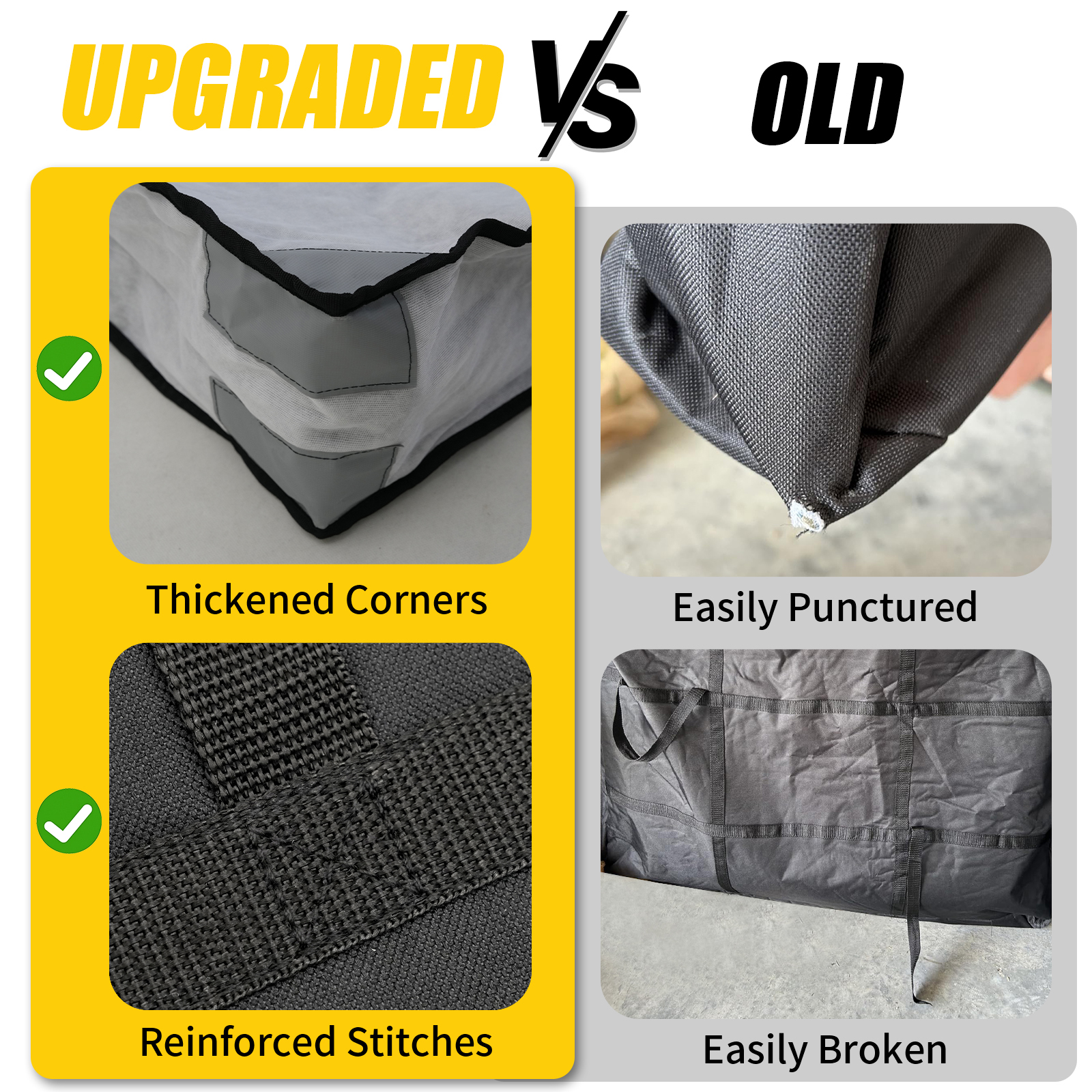 Maxzina Door Bags Compatible with 2021-2025 2026 Ford Bronco Front and Rear Door Bags Hard Door Portable Storage with Carry Handle for Ford Bronco Accessories 4 Door (Front and Rear 4pcs)