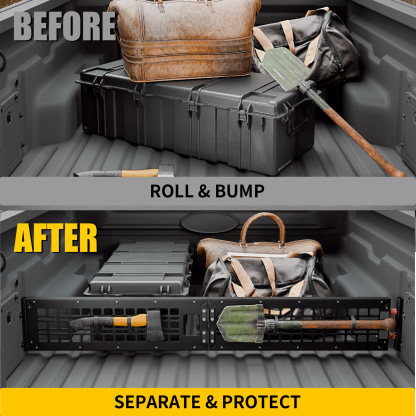 Maxzina Truck Bed Divider Compatible with 2022-2024 2025 2026 Ford Maverick Cargo Divider Trunk Organizer Aluminum Alloy Luggage Divider Replacement for 2025 Maverick Accessories