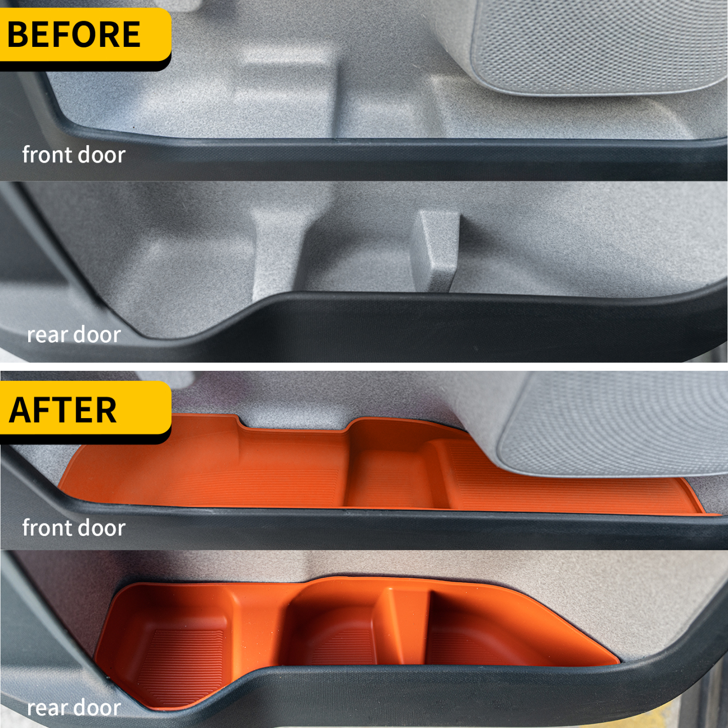 Maxzina 2022-2025 Ford Maverick Door Side Storage Tray Front & Rear 4PCS