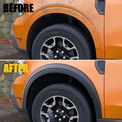 Maxzina 2022 2023 2024 2025 Ford Maverick Fender Flares Front and Rear Wheel Eyebrow Protector 4PCS No Drilling